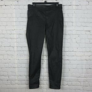 Madewell Skinny Skinny Coated Black Pants Pull On